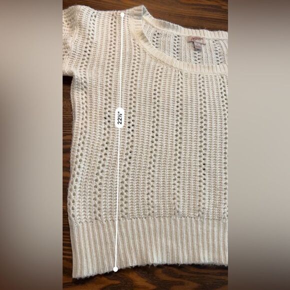 Arizona Jean Company Cream‎ Loose Knit Sweater XL Women’s - Picture 11 of 11